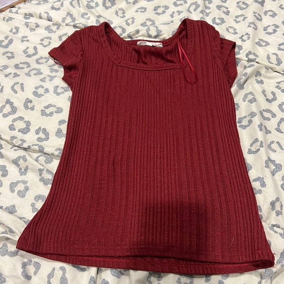 Red Dressy TShirt Size S - Picture 1 of 2